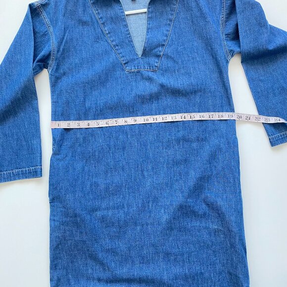 Banana Republic Cotton Cruz Oversized Denim Maxi Dress - Picture 12 of 15